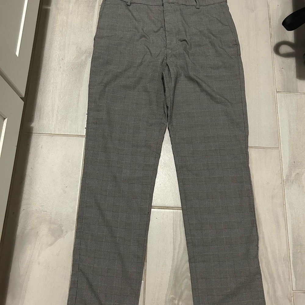 H&M Gray Chinos Classic Straight-Leg Woven